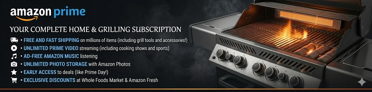 Try Amazon Prime — Free and fast shipping on grills, smokers, and BBQ accessories