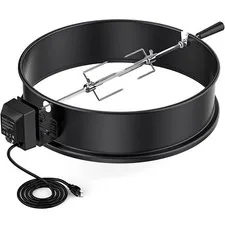 Weber Kettle Grill Rotisserie Kit for 22-Inch Charcoal Grill image 2